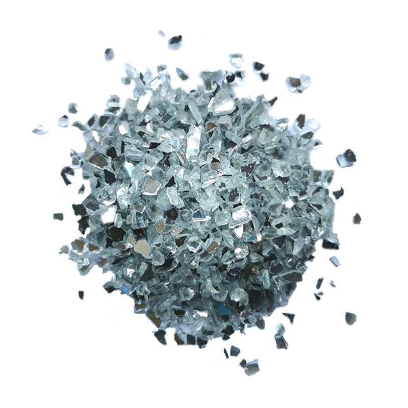 crushed mirror glass chips