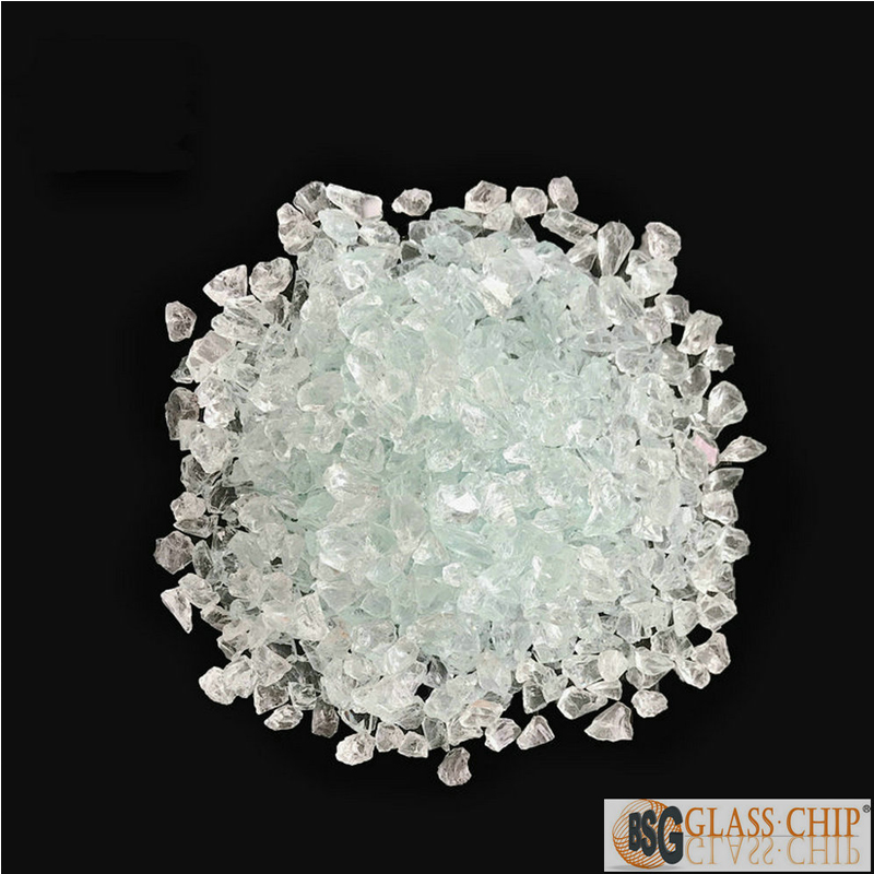 White Clear Crushed Glass Chips. - China Crushed Glass, Glass Chips