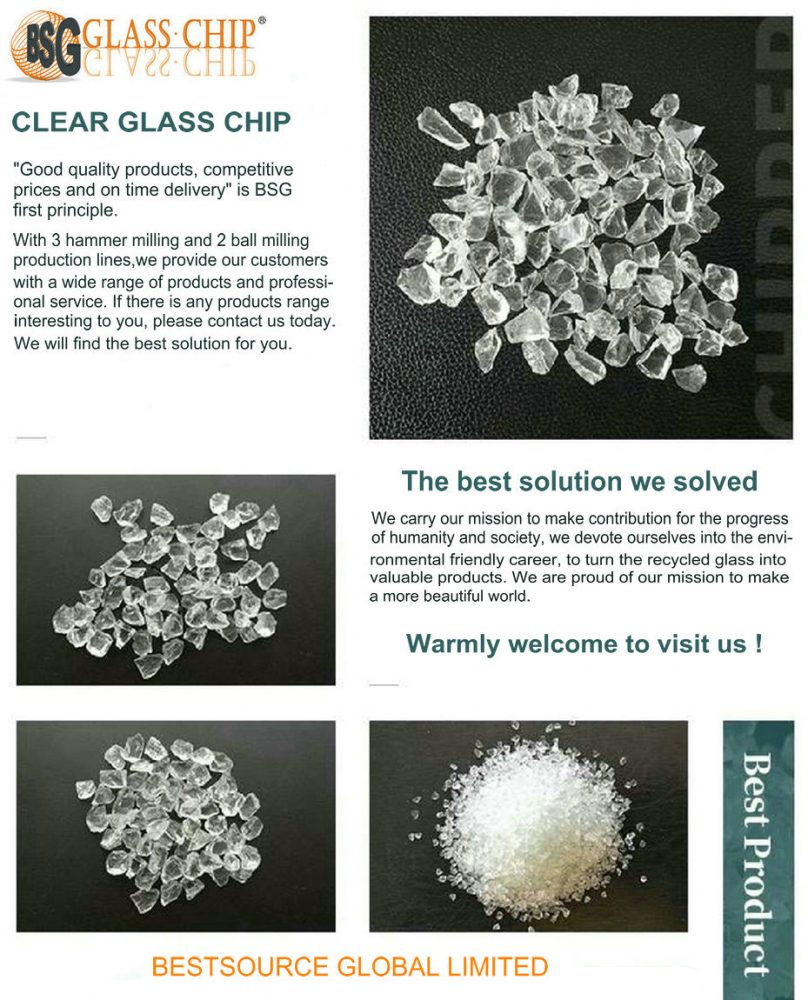 crushed glass chip