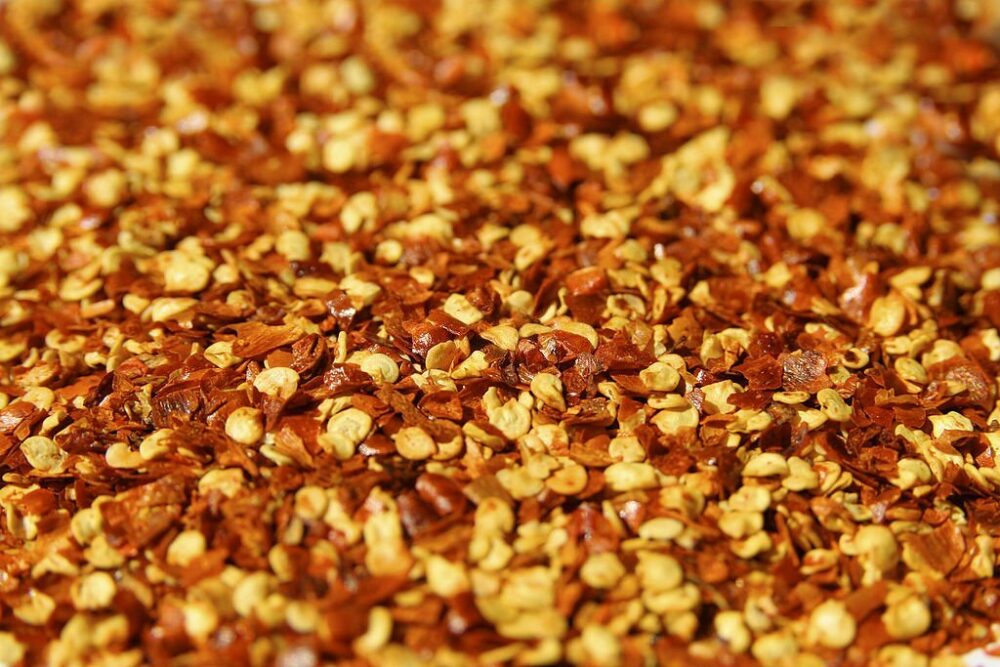 crushed copper glass chips