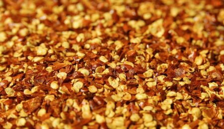 crushed copper glass chips