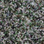 Art of recycling crushed glass chips