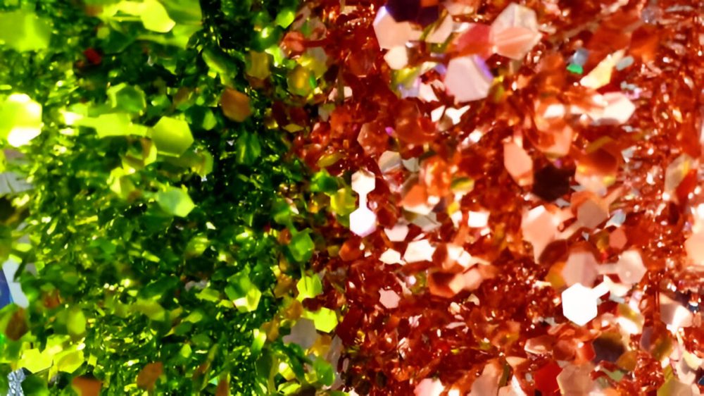 Crushed Copper Glass Chips Transform Interiors