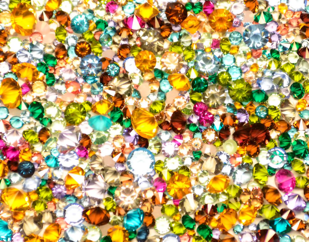 Decorating with Crushed Copper Glass Chips