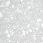 Crystal clear terrazzo glass