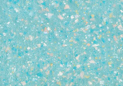 Teal terrazzo glass