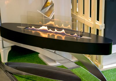 Fire Glass in Modern Architecture