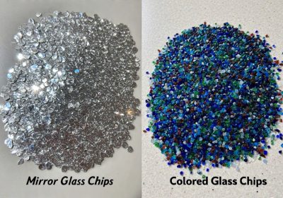 Mirror Glass Chips vs Colored Glass Chips