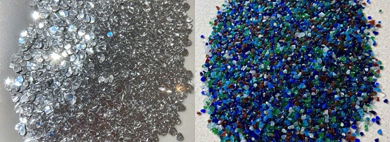 Mirror Glass Chips vs Colored Glass Chips
