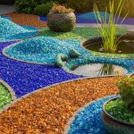 Uses of Crushed Colored Glass Chips in Home and Garden