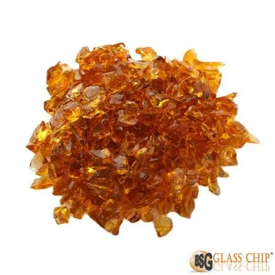 colored recycled glass chips