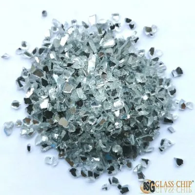 crushed mirror glass