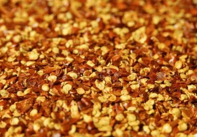 crushed copper glass chips