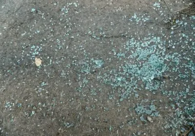 crushed mirror glass to traditional aggregates