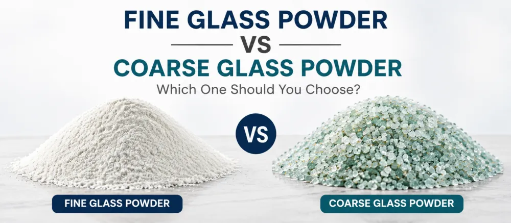 Fine Glass Powder vs Coarse Glass Powder